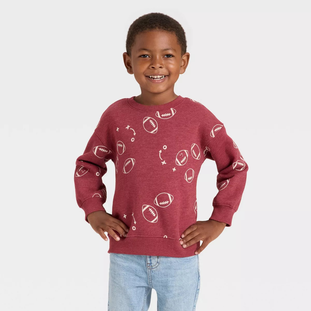Toddler Boys' Fleece Crew Sweatshirt - Cat & Jack™ | Target