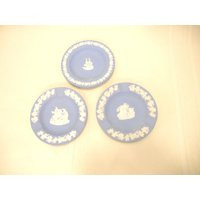 Vintage Wedgwood Blue & White Jasperware 2 Ashtrays 1 Commemorative Plate The Mayflower England | Etsy (US)