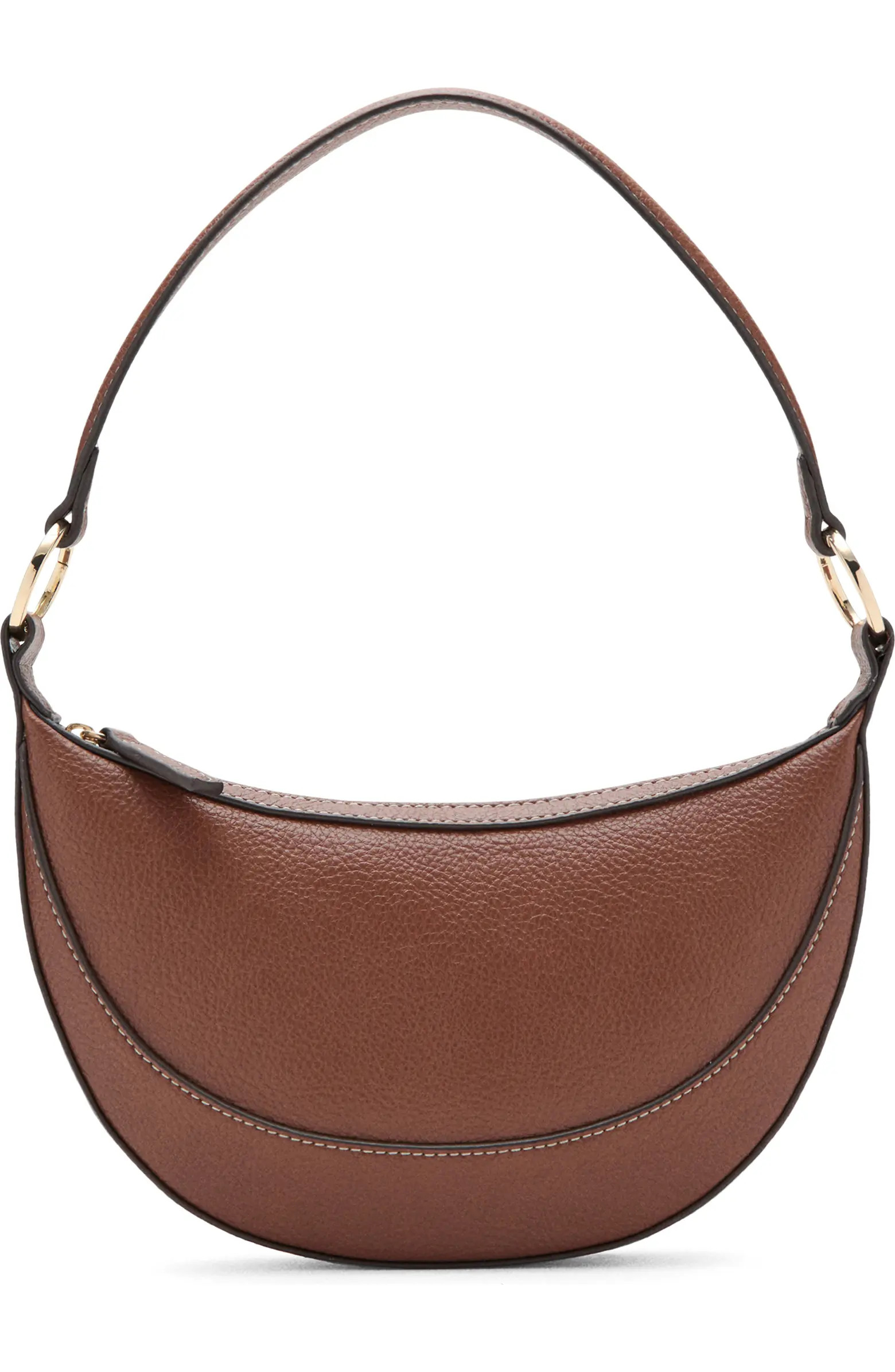 Oval Faux Leather Shoulder Bag | Nordstrom