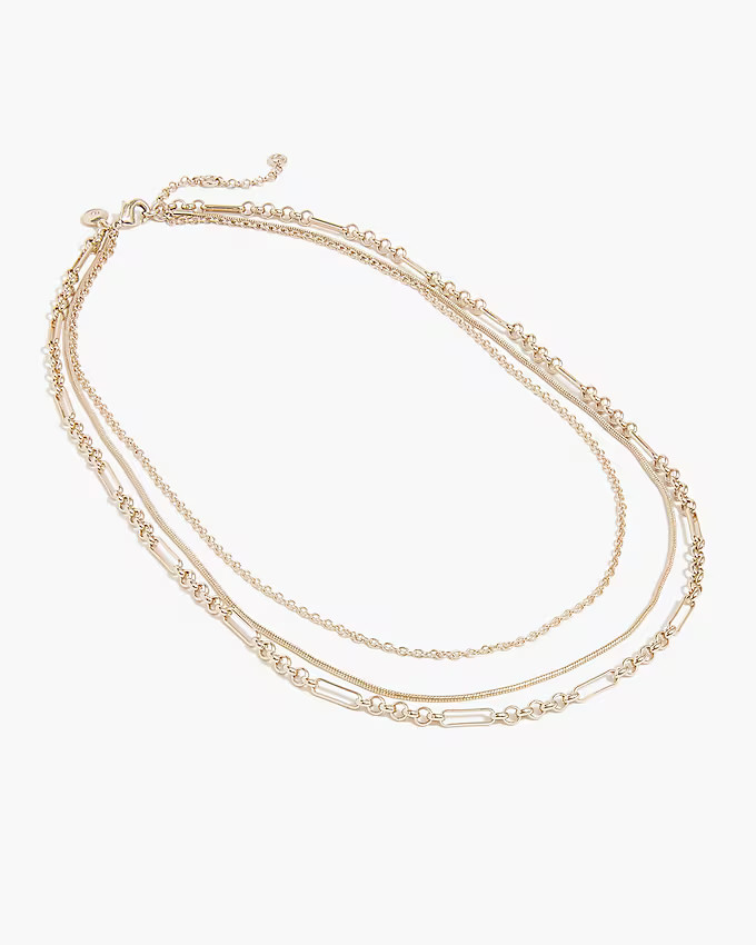 Multichain layering necklace | J.Crew Factory