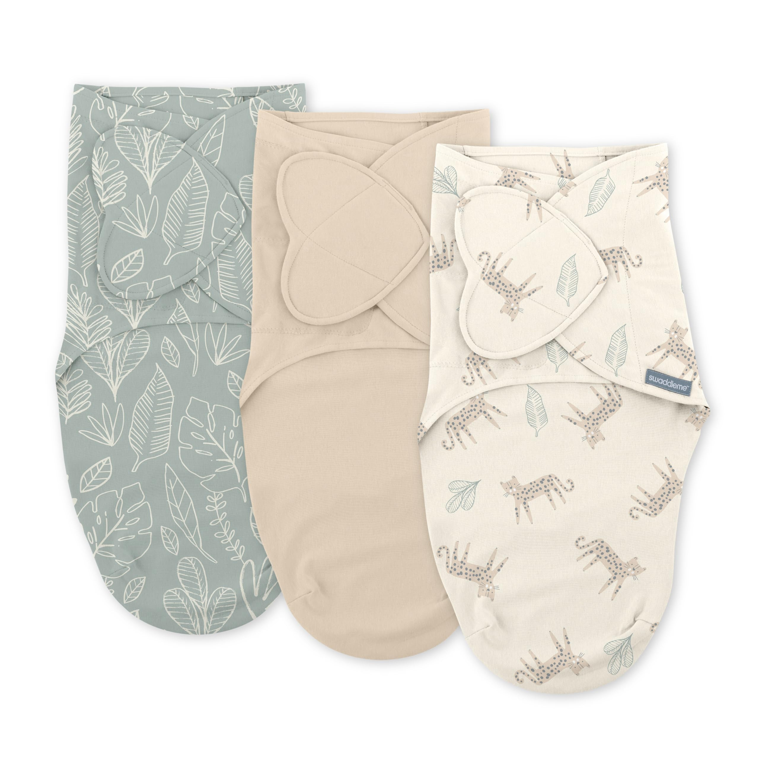 SwaddleMe by Ingenuity Monogram Collection Baby Swaddle, 100% Cotton, Improves Sleep & Calms Star... | Amazon (US)