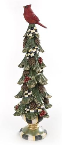 MACKENZIE-CHILDS Tabletop Christmas Tree, Decorative Tree for Christmas Decor, Short, Christmas C... | Amazon (US)