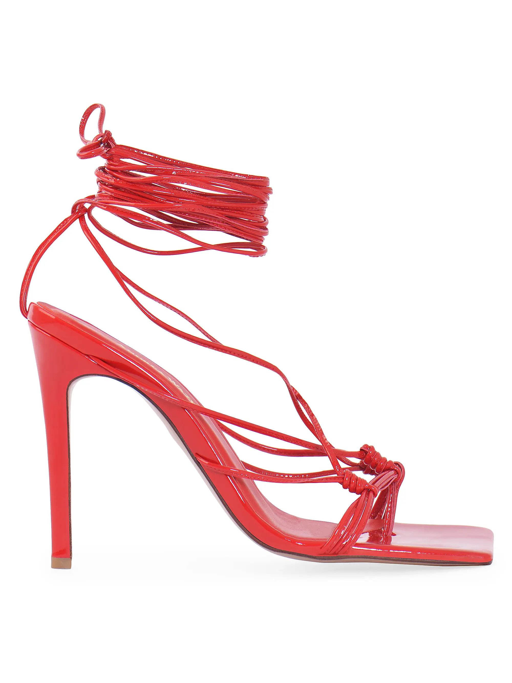 Mandaloun Leather Wrap Sandals | Saks Fifth Avenue