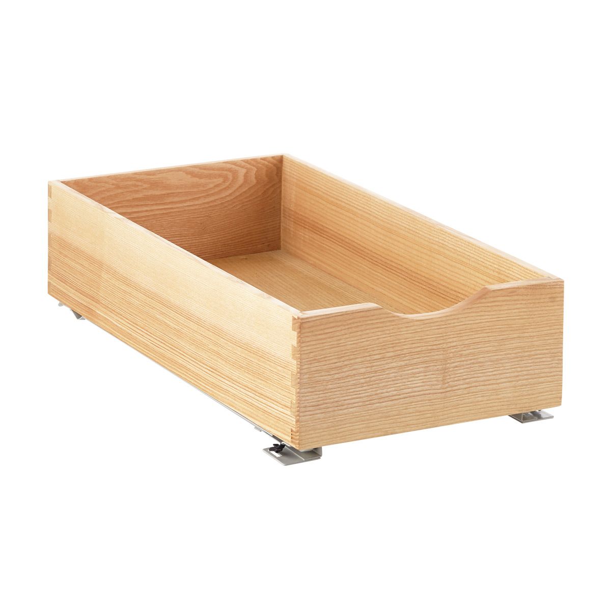 11" Roll-Out Cabinet Drawer Ash Wood | The Container Store
