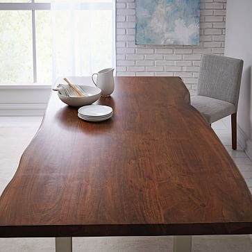 Live Edge Wood Dining Table | West Elm (US)