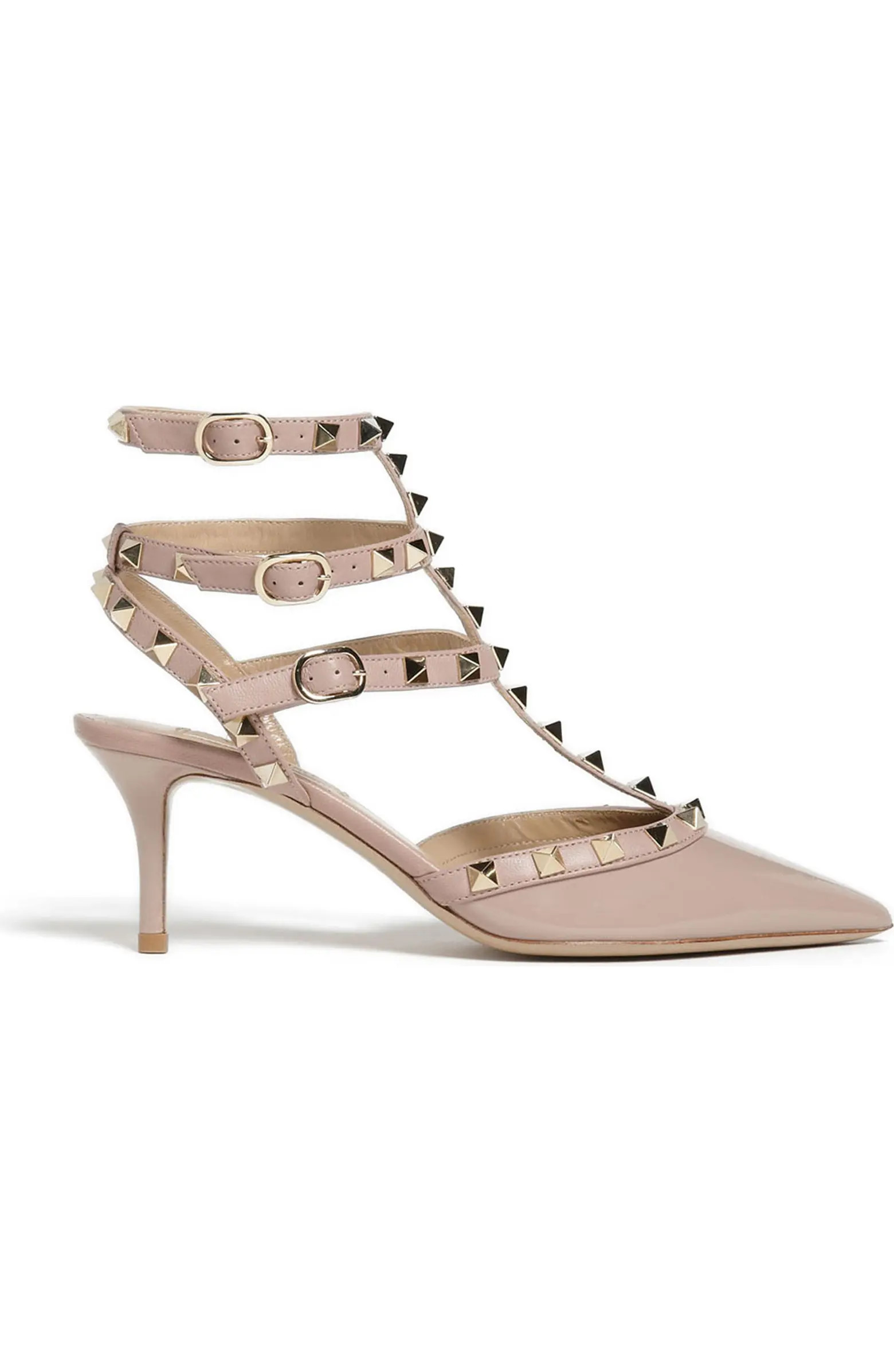 Valentino Garavani Rockstud Strappy Pointed Toe Pump (Women) | Nordstrom | Nordstrom