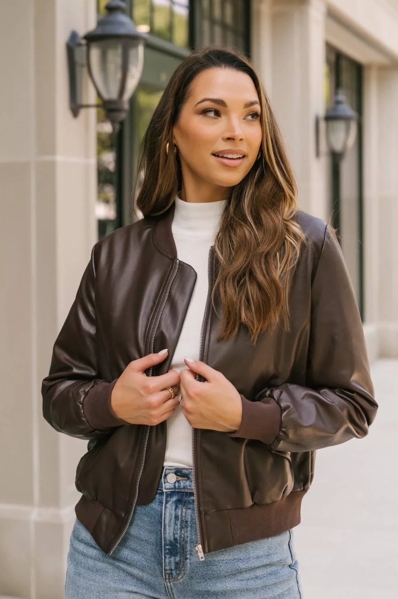 Magnolia Boutique Quilted Bomber Jacket