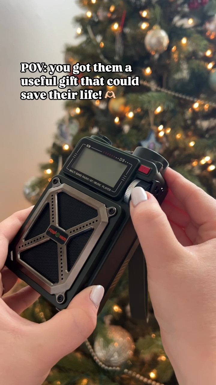 This emergency weather radio is also a phone charger, flashlight, compass, and SOS alarm 👏 

#LTKMens #LTKCyberWeek #LTKGiftGuide