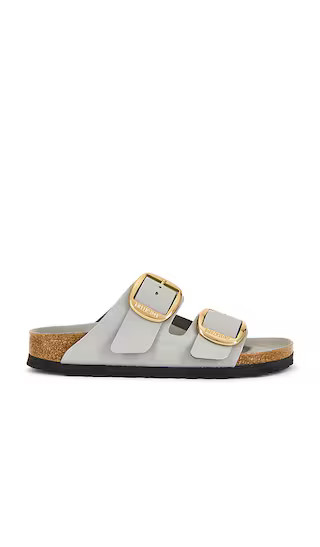 Arizona Big Buckle Sandal in Stone Coin | Revolve Clothing (Global)