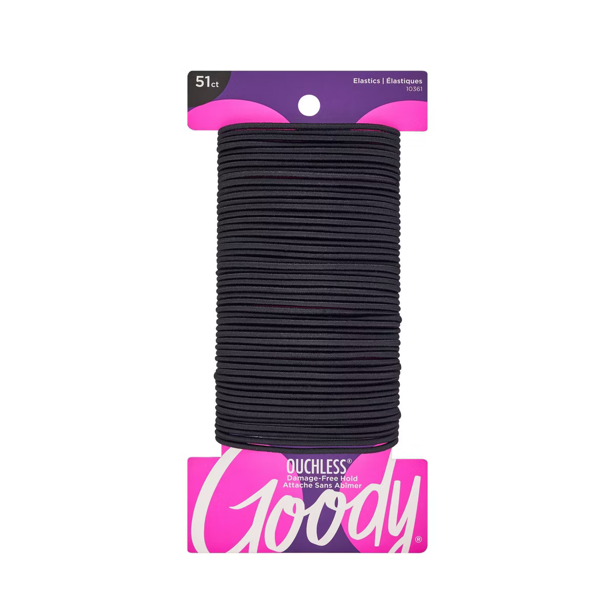 Goody  Ouchless Elastic Hair Ties - Black - 51ct | Target