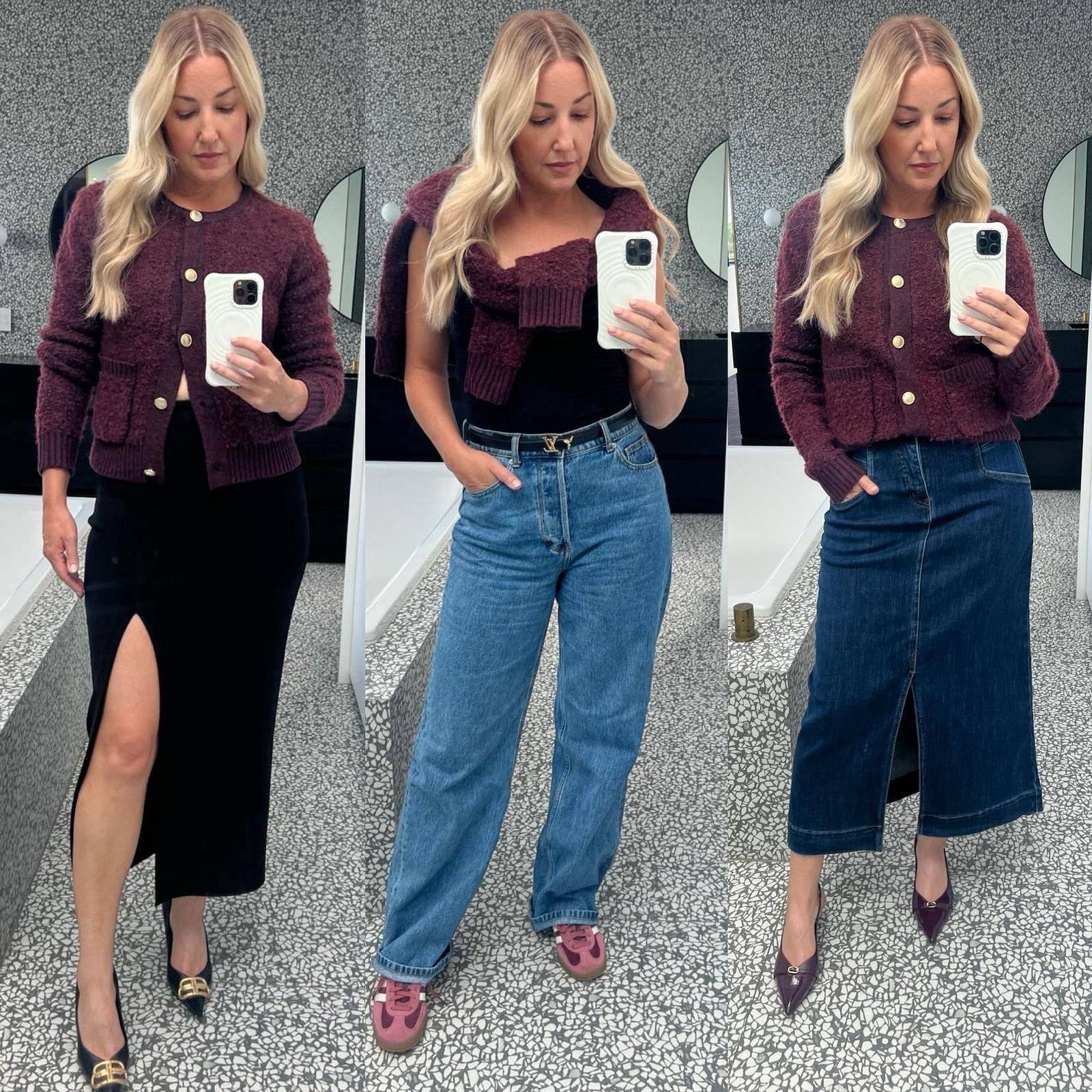 Loving this burgundy cardigan from Kmart – such a timeless shade for the cooler months. Exact and similar pieces are tagged ✨ 

 #LTKaustralia #LTKautumn #LTKstyletip