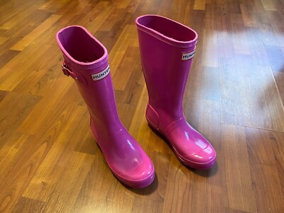 Hunter Pink Rubber Boots Youth Size 3 | eBay US