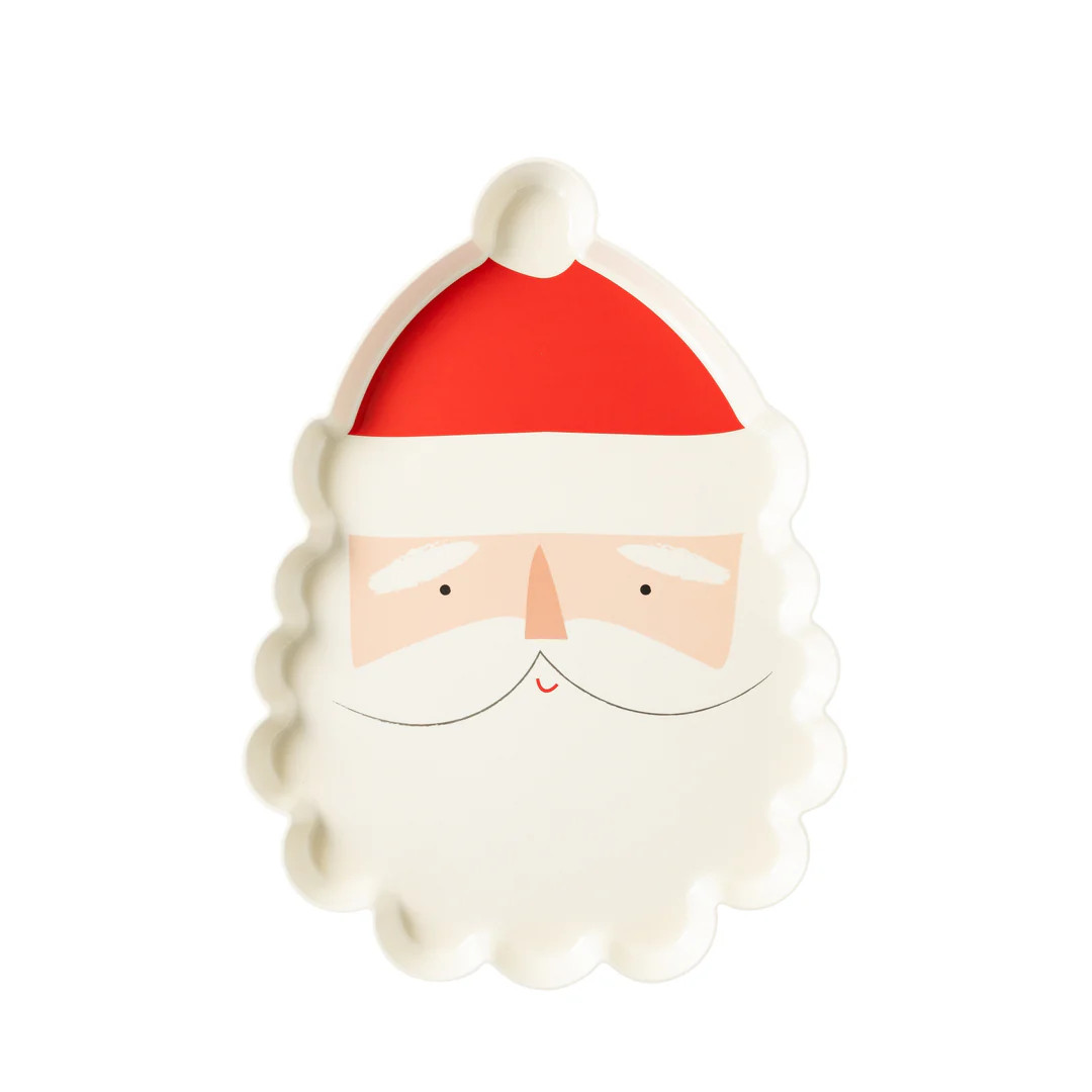 Believe Santa Head Melamine Platter | My Mind's Eye