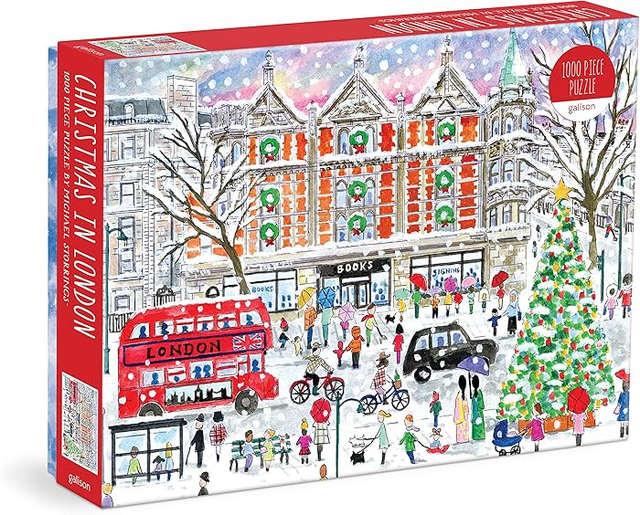 Galison Michael Storrings Christmas in London – 1000 Piece Puzzle Fun and Challenging Activity ... | Amazon (US)