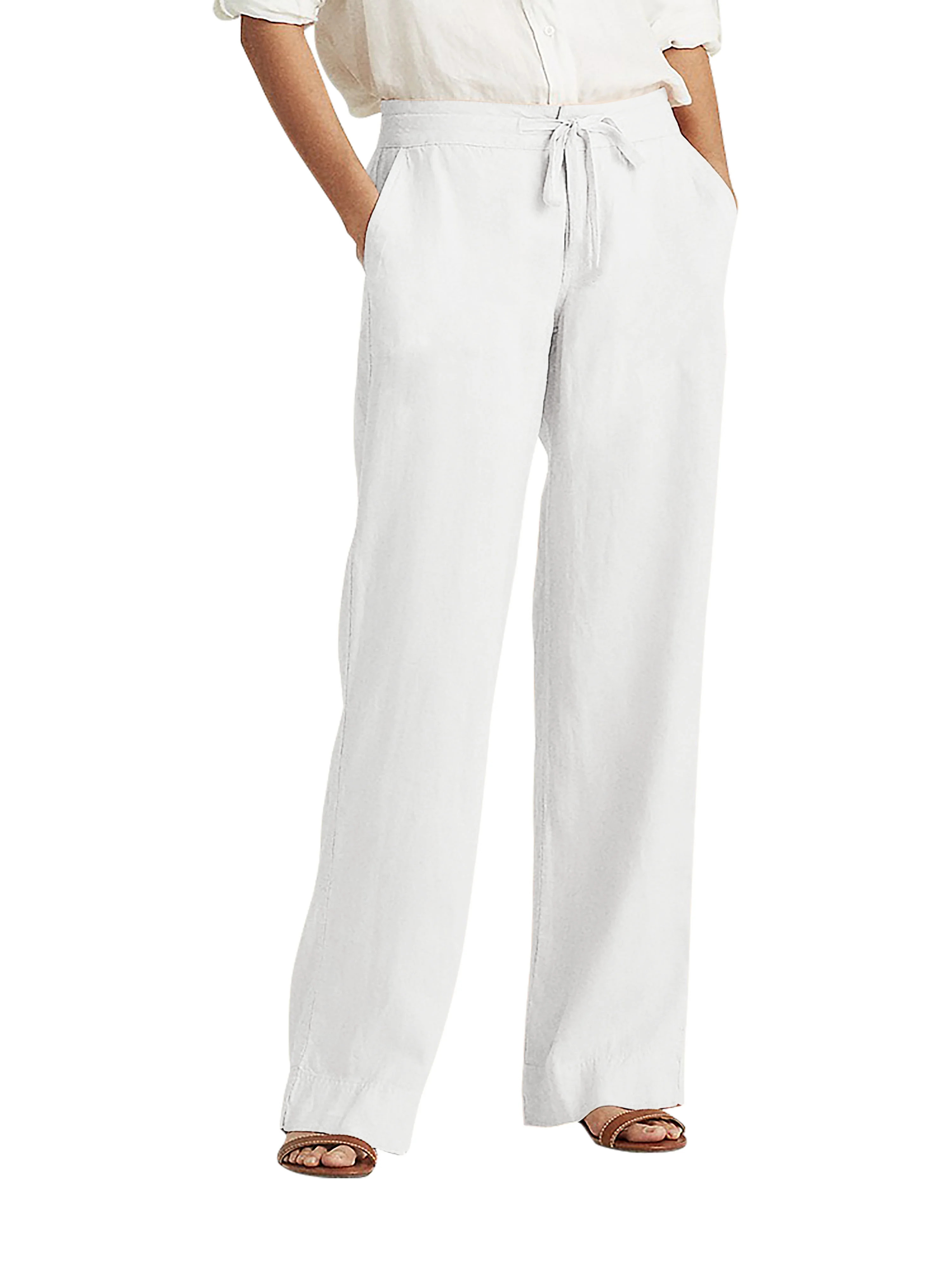 Ma Croix Womens Premium Soft Linen Pants Relaxed Fit Comfort Wear for Daily Styling | Walmart (US)