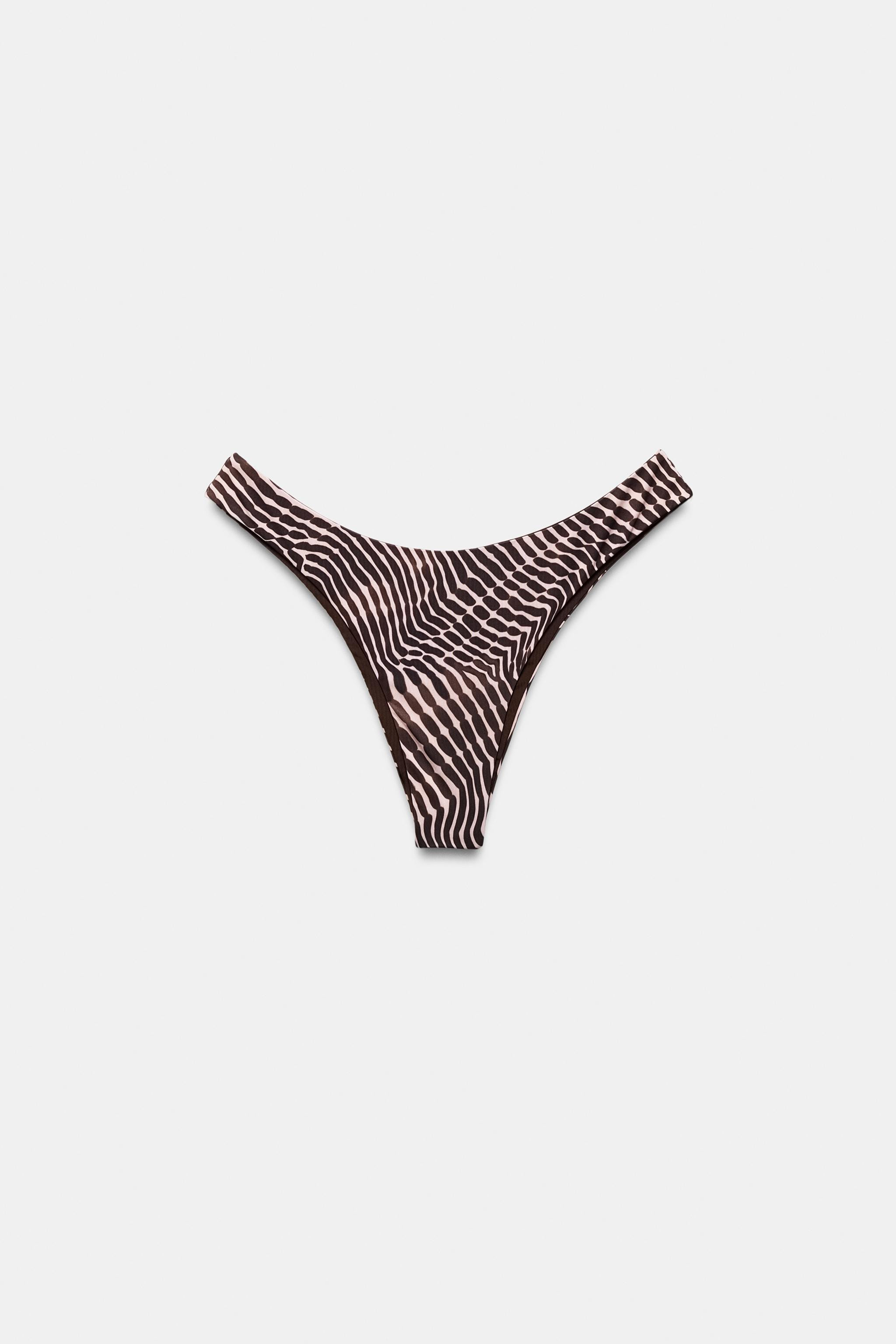 REVERSIBLE PRINT BIKINI BOTTOMS | Zara US