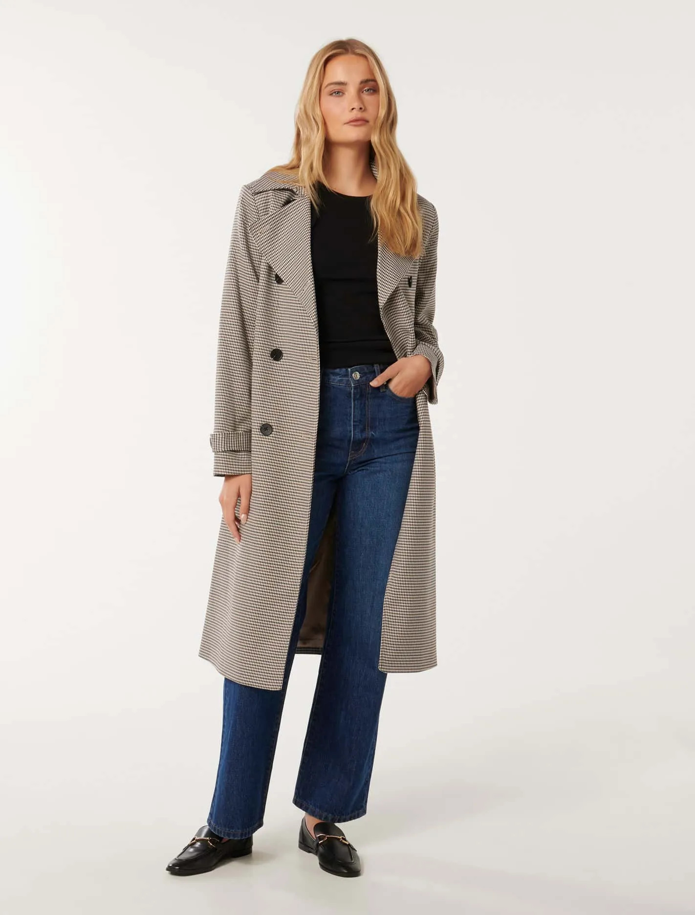 Charlie Check Trench Coat | Forever New (AU)