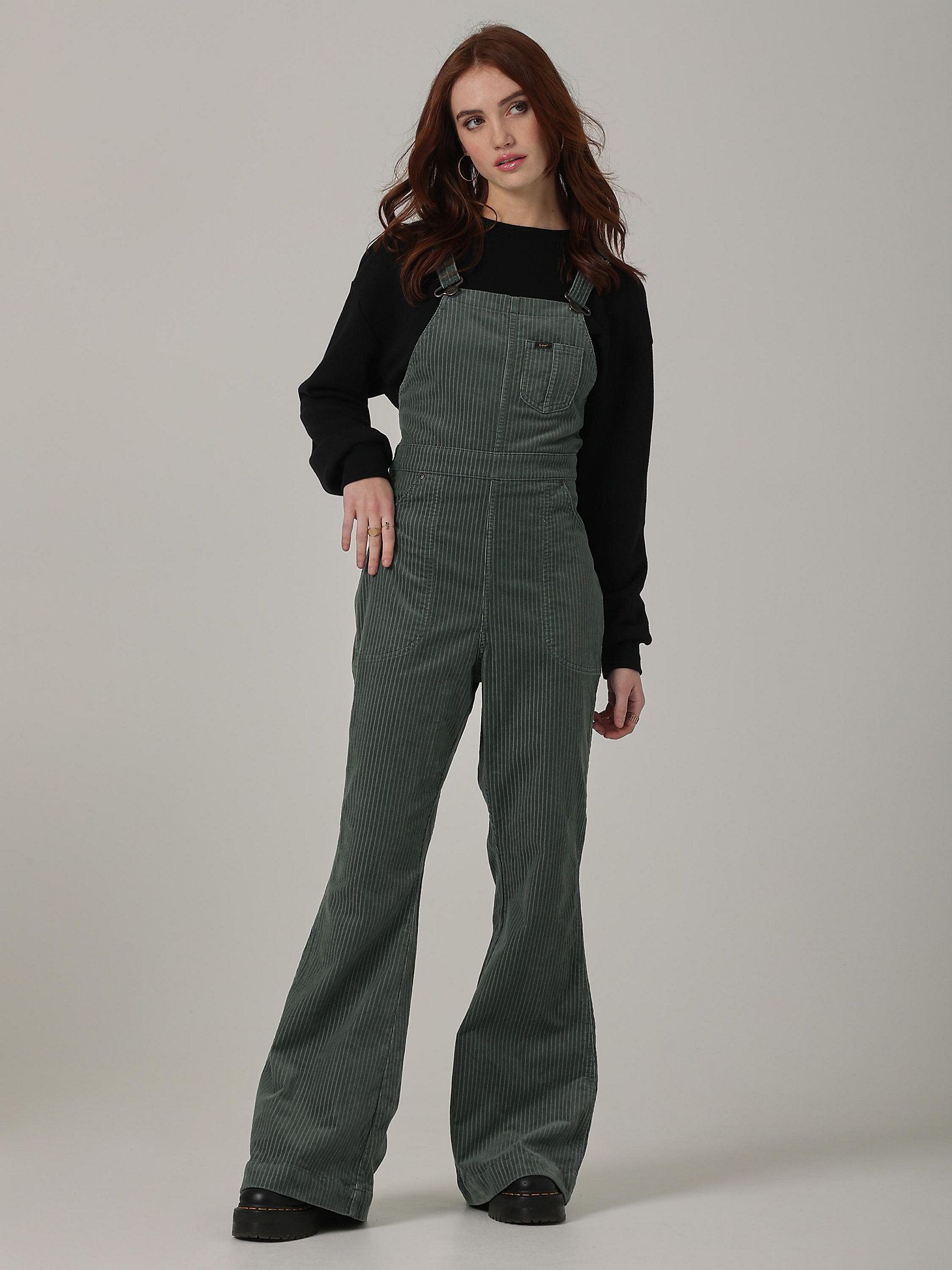 Women's Lee European Collection Factory Flare Corduroy Overall | Women&apos;s Corduroy | Lee® | Lee Jeans