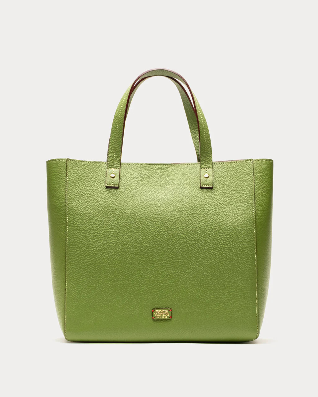Large Margaret Tote - Tumbled Leather Fern | Frances Valentine
