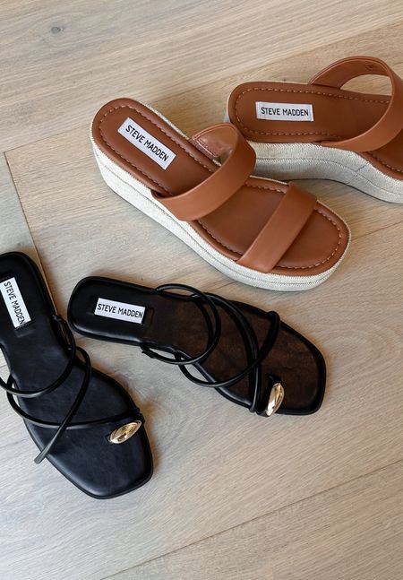 Summer sandals 🤎

Steve Madden, black sandals, brown platform sandals, summer sandals, summer shoes, vacation shoes 

#LTKShoeCrush #LTKTravel #LTKSeasonal