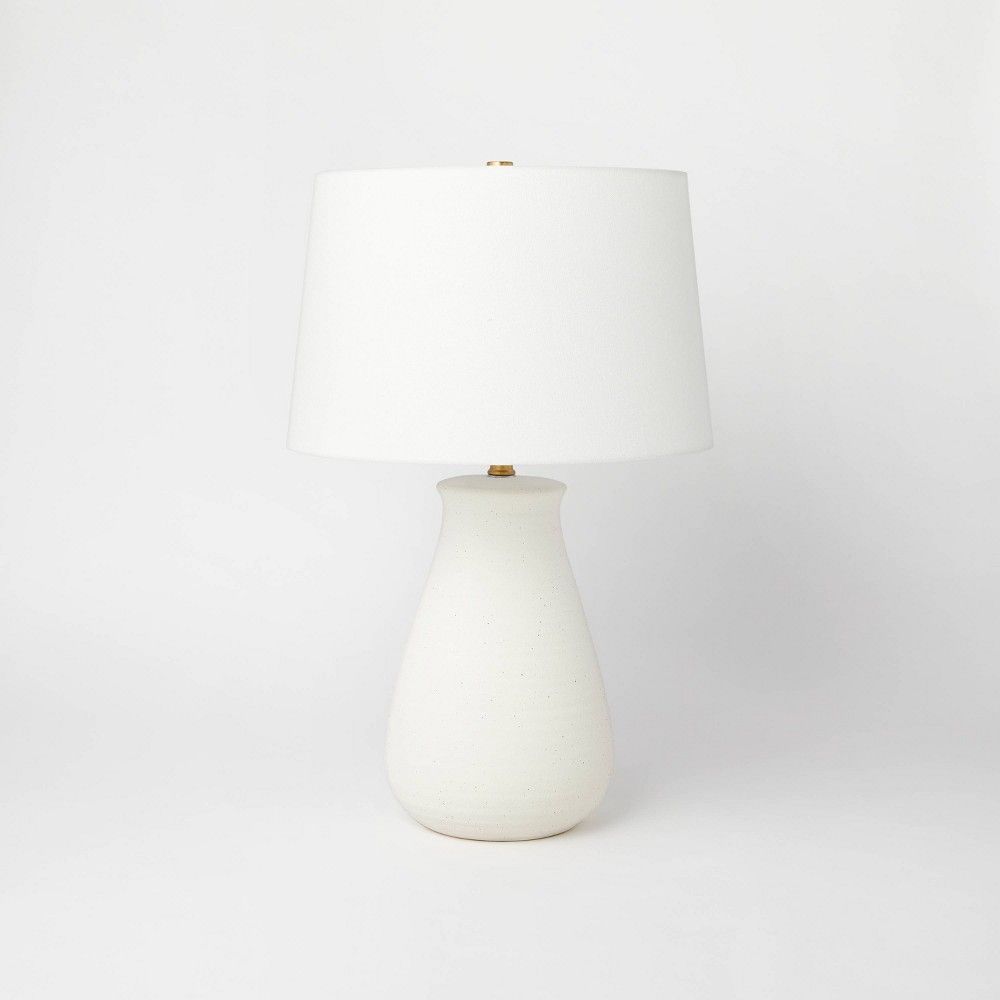 Ceramic Speckled Table Lamp White (Includes LED Light Bulb) - Threshold™ designed with Studio McGee | Target