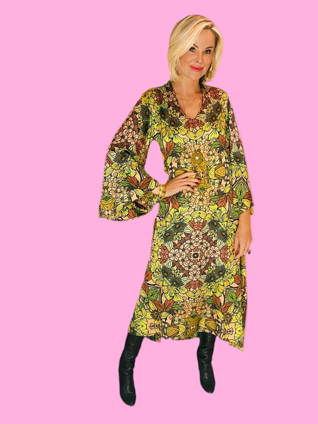 Golden Garden Kaftan | Teggy French