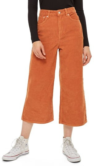 Women's Topshop Wide Leg Corduroy Trousers | Nordstrom