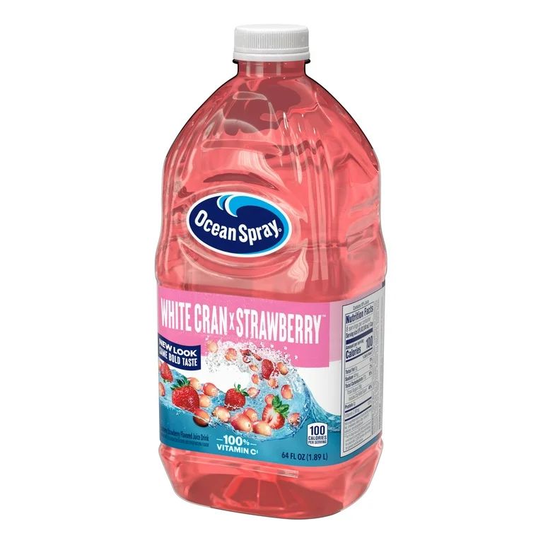 Ocean Spray® White Cran-Strawberry Juice Drink, 64 fl oz Bottle | Walmart (US)