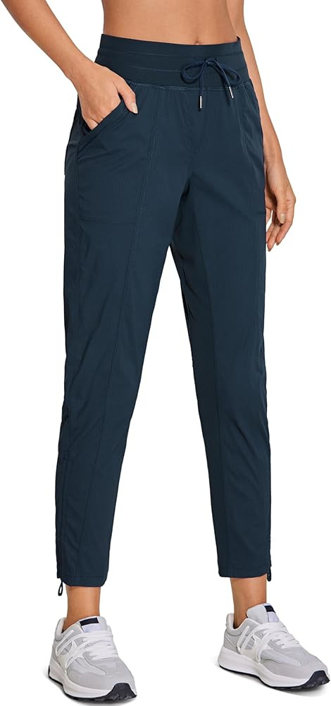 CRZ YOGA Womens Casual 7/8 Pants 25"/27" - Lightweight Workout Outdoor Athletic Track Travel Loun... | Amazon (US)