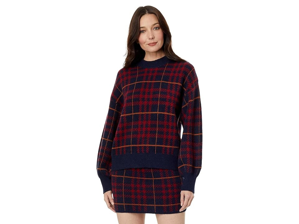 en saison Bronte Sweater Skirt (Navy) Women's Skirt | Zappos