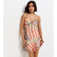 Women's Multicoloured Abstract Pattern Hanky Hem Chiffon Mini Dress New Look | New Look (UK)