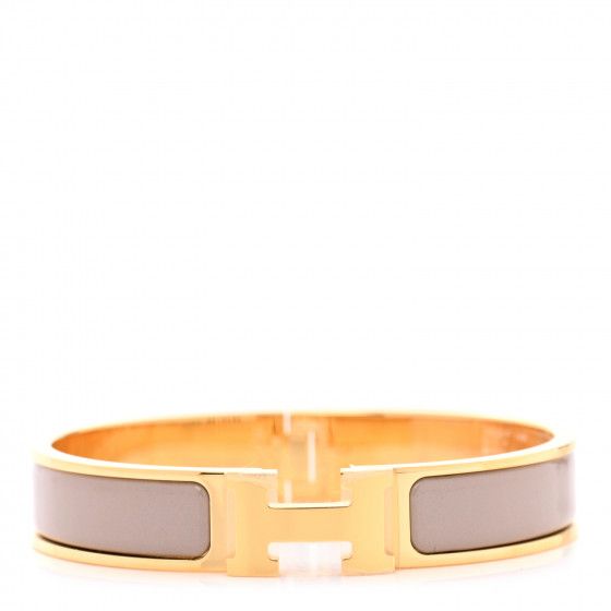 HERMES

Enamel Narrow Clic Clac H Bracelet GM Marron Glace | Fashionphile