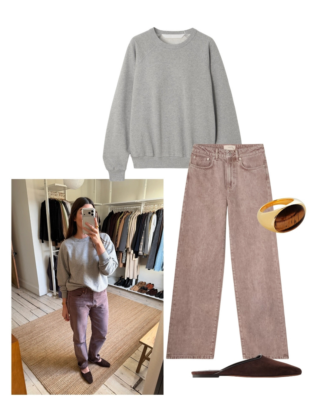 OOTD styling my new favourite grey jumper with vintage purple / lilac jeans, similar items linked beloww

#LTKspring #LTKstyletip