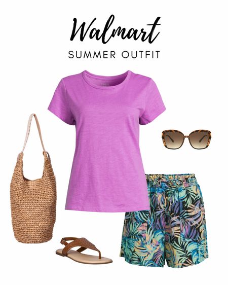 Summer ready with @walmartfashion 😎 Loving this colorful outfit! #WalmartPartner #WalmartFashion 

#LTKStyleTip #LTKOver40 #LTKSeasonal
