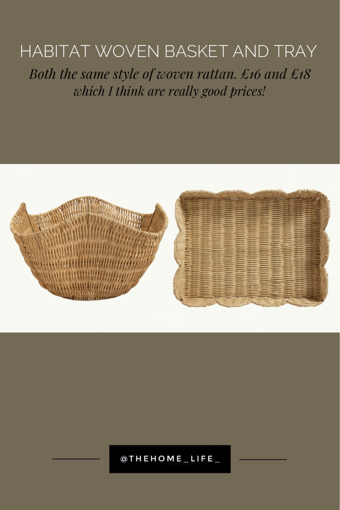 Woven rattan range from Habitat! Both under £20!

#LTKhome #LTKeurope #LTKfindsunder50