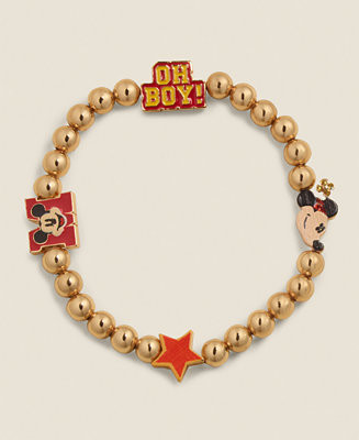 Disney | Macy's Mickey Mouse & Minnie Mouse Icon Pisa Bracelet, Created for Macy's - Macy's | Macy's