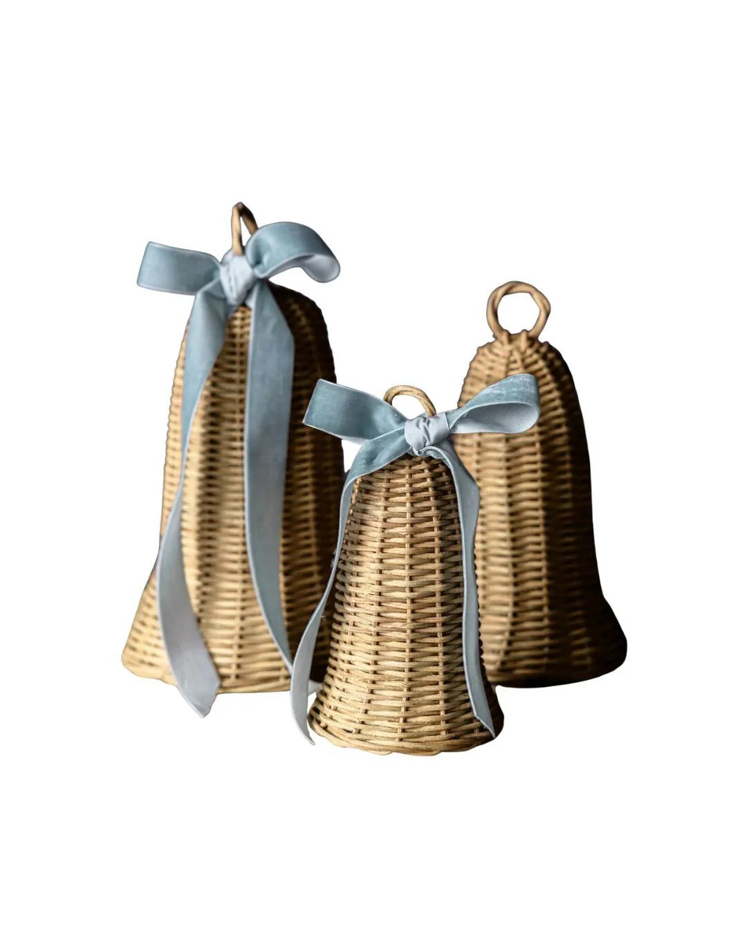 Rattan Bells, Set of 3 | Brooke & Lou | Brooke and Lou