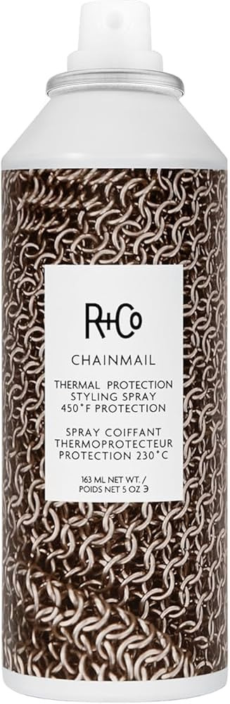 R+Co Chainmail Heat Protection Spray For Hair | Thermal Protection + Flexible Hold + Silky Shine ... | Amazon (US)