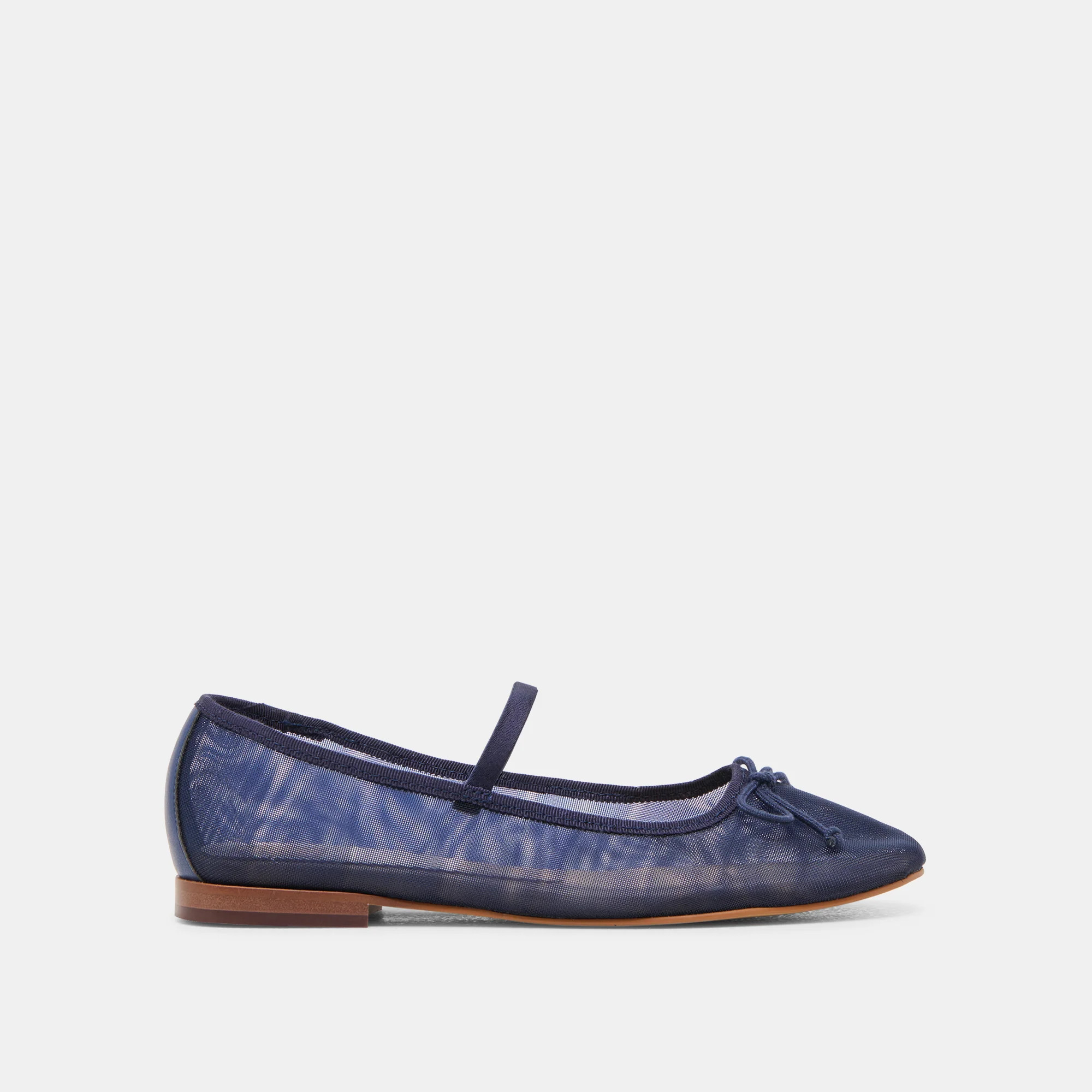Cadel Ballet Flats Navy Mesh | DolceVita.com