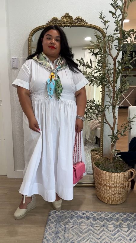 The perfect white dress for summer! I love this size inclusive dress from J Crew! It’s available in sizes 00-24 AND it Lao comes in black! It’s amazing quality and I love it so much! 

My platform espadrilles are another favorite and they are from Castaner. 

#LTKPlusSize #LTKFindsUnder100 #LTKMidsize