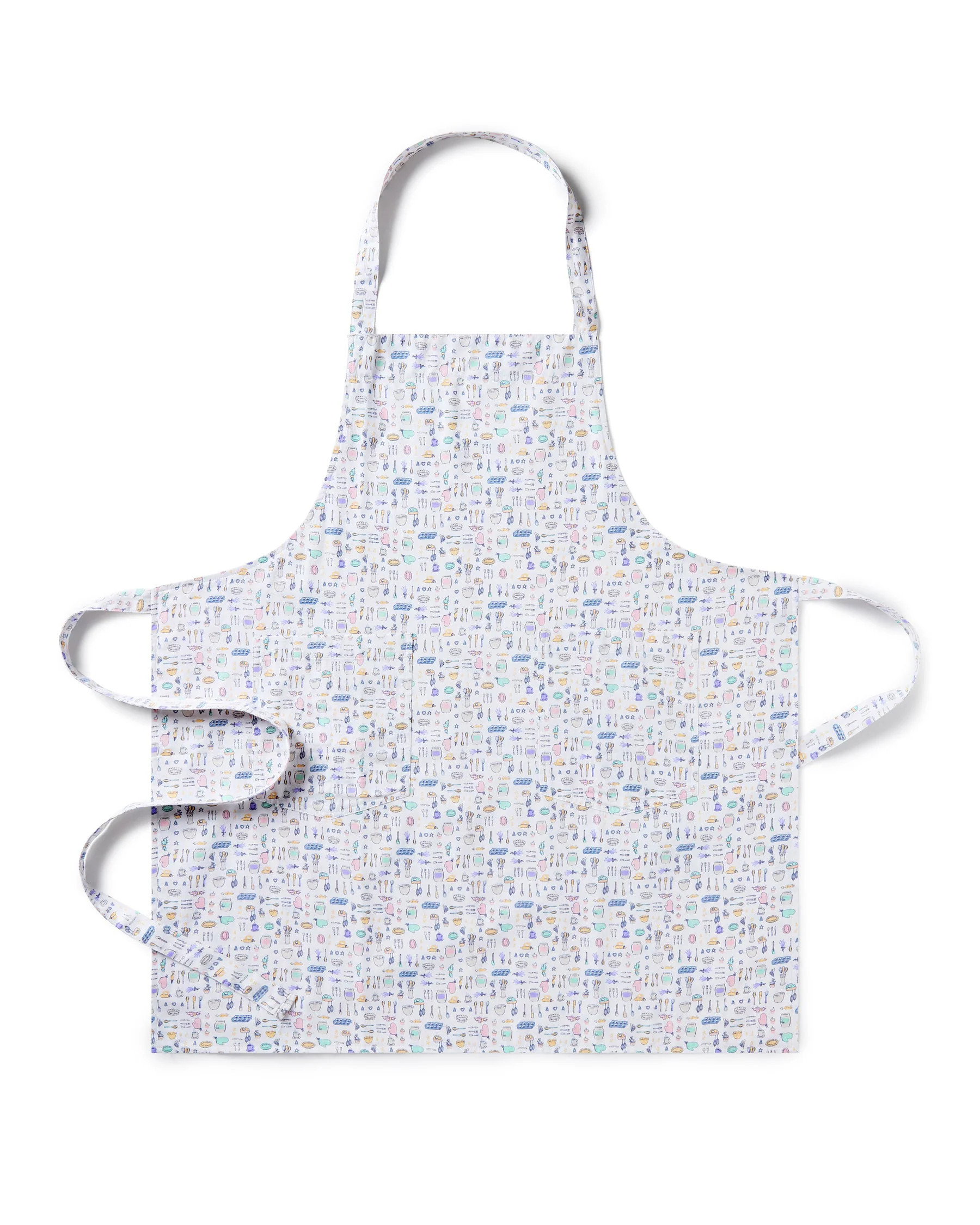 Kid's Twill Apron in Baking Spirits Bright | Petite Plume