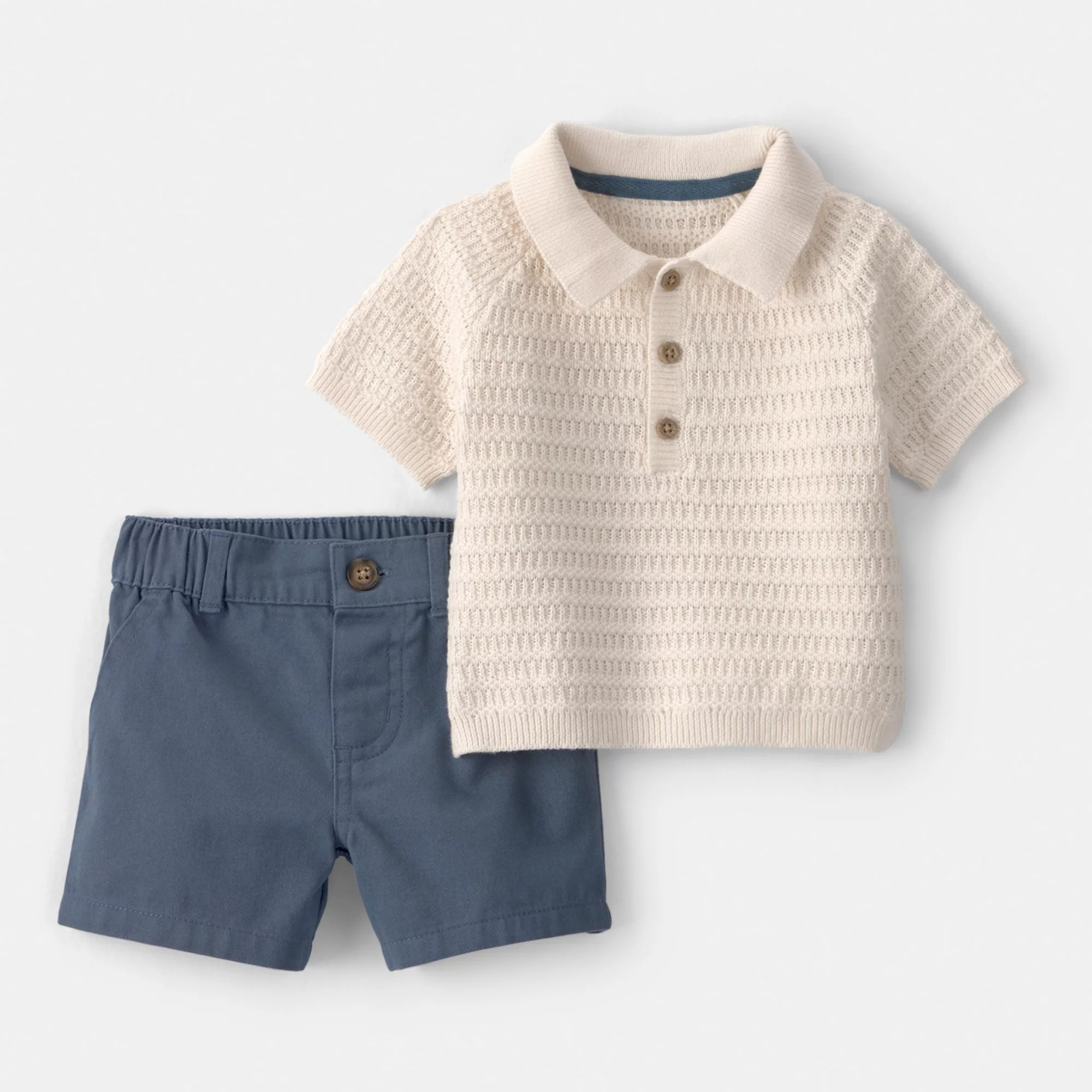 Baby Boy Carter's 2-Pc. Collared Shirt & Shorts Set | Kohl's