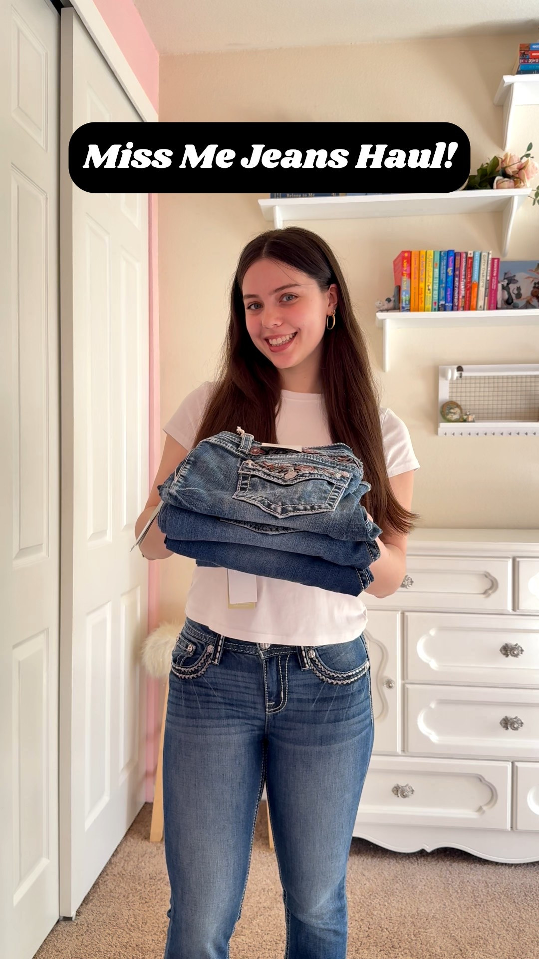 Miss Me jeans haul! Love these styles, all true to size and all have a decent amount of stretch in them!

miss me bootcut jeans / miss me jeans women / miss me jeans try on / dahlia fleur bootcut jeans / heavenly jenny bootcut jeans / autumn rhapsody bootcut jeans / rhinestone pocket jeans women / sequin bootcut jeans / stretchy bootcut jeans women / comfortable jeans outfit women / trendy denim outfit women / casual denim outfit women / everyday jeans women / western inspired denim women / country concert outfits / country concert jeans / country jeans / #missmejeans #bootcutjeans #trendydemin #womensjeans #comfortablefashion #everydayoutfits #denimstyle #ltkstyle #ltkfashion #womensfashion 

 