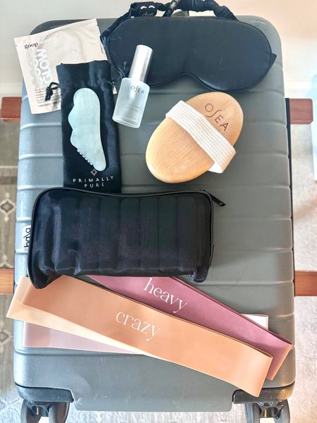 Our travel essentials! Perfect for hotel workouts, elevated skincare and body care 
#travelworkouts #goop #primallypure #lakepajamas #lakepartner #mothersdaygifts #awaybag #traveloutfit

#LTKfitness #LTKtravel #LTKitbag