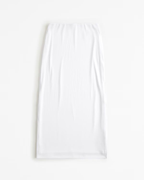 Powdered Rib Knit Maxi Skirt | Abercrombie & Fitch (US)