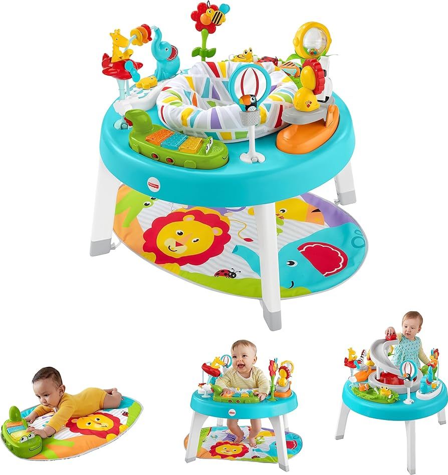 Fisher-Price Baby to Toddler Toy 3-in-1 Sit-to-Stand Activity Center with Music Lights and Spiral... | Amazon (US)