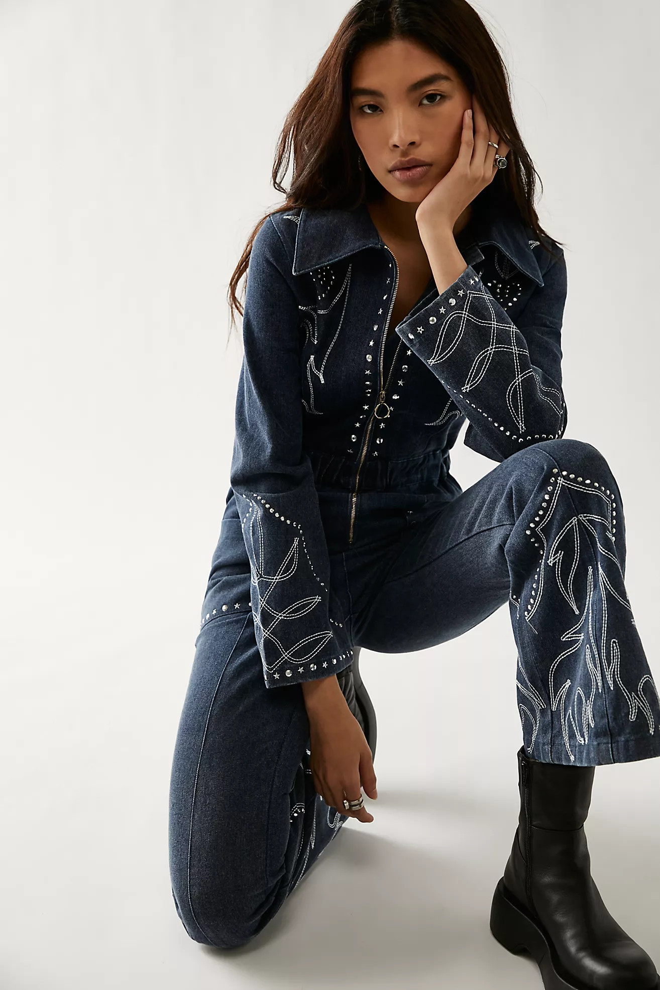 Understated Leather Daredevil Jumpsuit | Free People (Global - UK&FR Excluded)