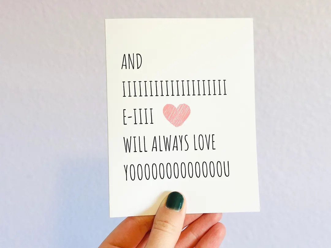 I Will Always Love You Card, Funny Valentine's Day Card, Gift - Etsy | Etsy (US)