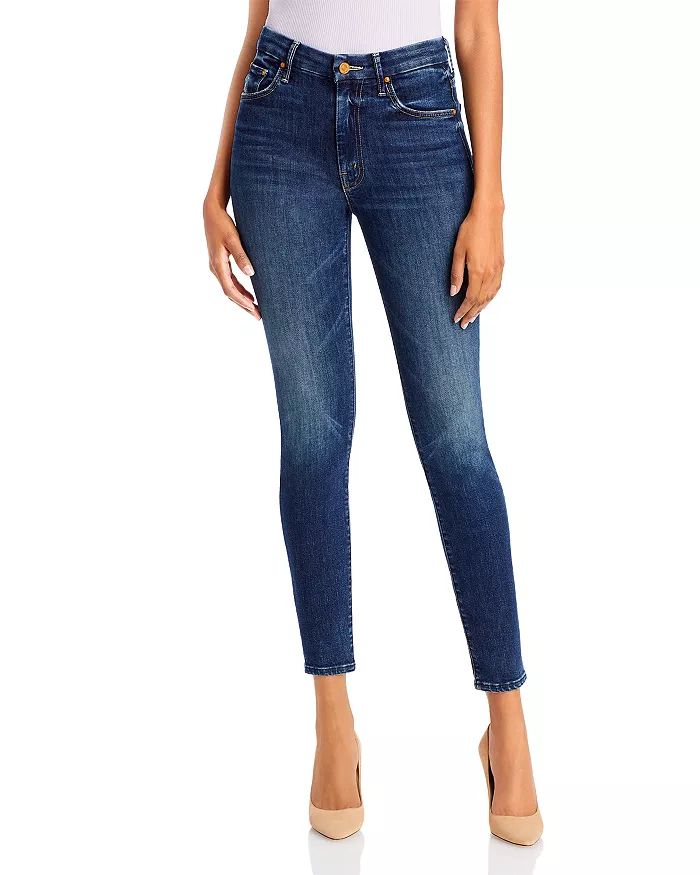 MOTHER High Waisted Looker Skinny Jeans in Teaming Up Women - Bloomingdale's | Bloomingdale's (US)