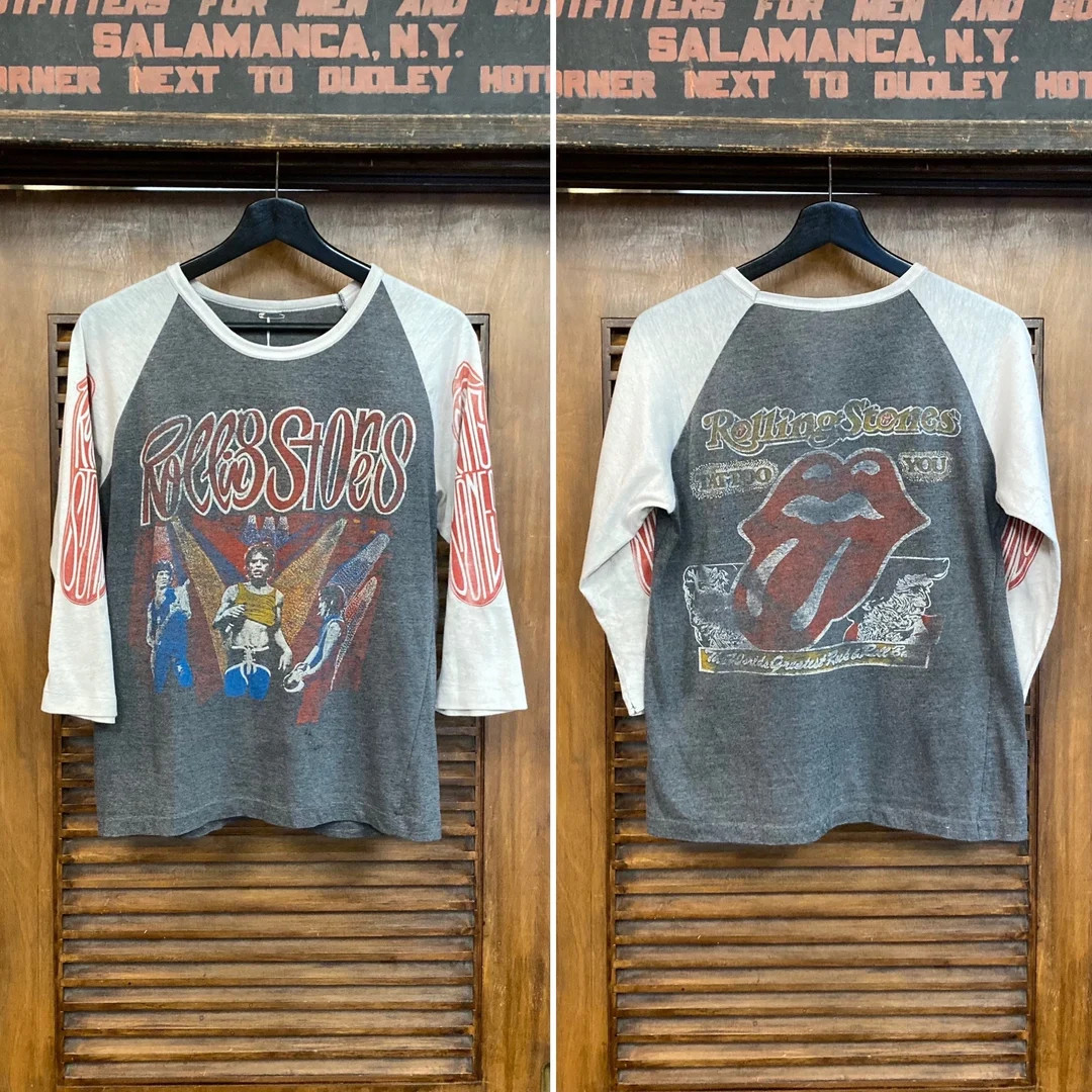 Vintage 1980’s Rolling Stones Rock Band “Tattoo You” 3/4 Sleeve Original Two-Sided T-Shirt,... | Etsy (US)